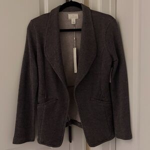 Caslon Dark Gray Textured Blazer